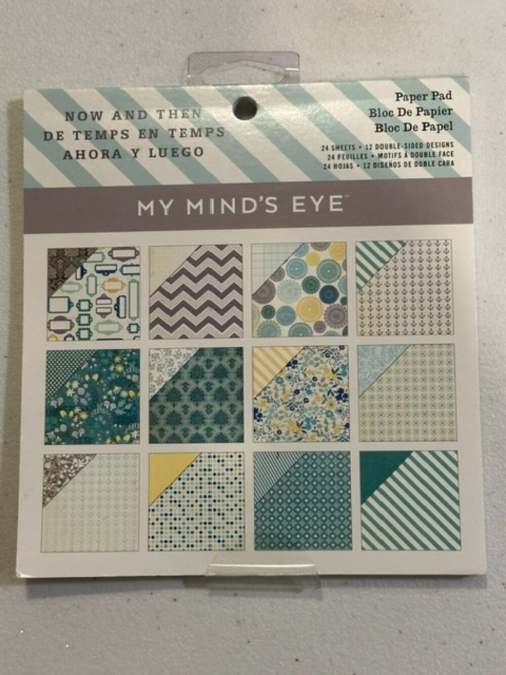 NEW-My Mind's Eye "Now and Then" 6" x 6" Paper Pad